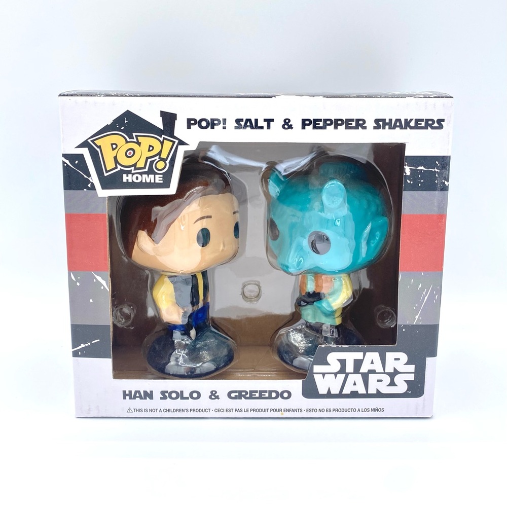 NEW Funko Pop Disney Star Wars Han Solo & Greedo Salt and Pepper Shakers Set